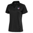 thumbnail image 1 of Women's Antigua Charcoal Toronto Blue Jays Logo Tribute Polo, 1 of 1
