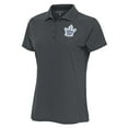 thumbnail image 1 of Women's Antigua Charcoal Toronto Maple Leafs Team Logo Legacy Pique Polo, 1 of 1
