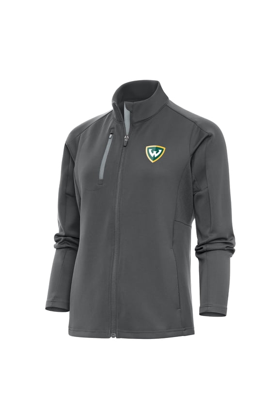 Women's Antigua Charcoal Wayne State Warriors Generation Full-Zip Jacket