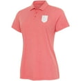 thumbnail image 1 of Women's Antigua Coral Vegas Golden Knights White Logo Matter Polo, 1 of 2