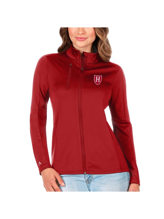 Women's Antigua Crimson Harvard Crimson Generation Full-Zip Jacket