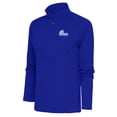 thumbnail image 1 of Women's Antigua  Drake Bulldogs Blue Tribute Half-Zip Top, 1 of 1