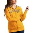 thumbnail image 1 of Women's Antigua Gold Los Angeles Lakers Team Victory Full-Zip Hoodie, 1 of 1