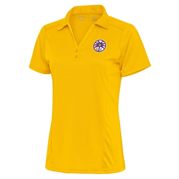Women's Antigua Gold Los Angeles Sparks Tribute Polo