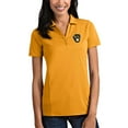 thumbnail image 1 of Women's Antigua Gold Milwaukee Brewers Tribute Polo, 1 of 1