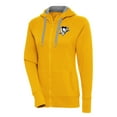 thumbnail image 1 of Women's Antigua  Gold Pittsburgh Penguins Metallic Logo Victory Full-Zip Hoodie, 1 of 1