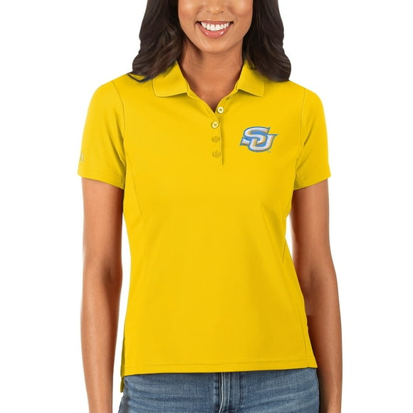 Women's Antigua Gold Southern University Jaguars Legacy Pique Polo