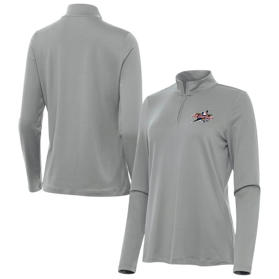 Women's Antigua  Gray 2025 MLB All-Star Game Reprocess Quarter-Zip Top