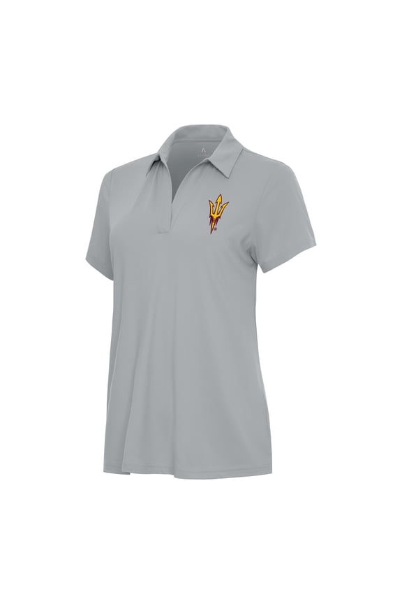 Women's Antigua Gray Arizona State Sun Devils Era Polo