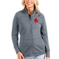 thumbnail image 1 of Women's Antigua Gray Boston Red Sox Links Full-Zip Golf Jacket, 1 of 1