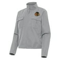 thumbnail image 1 of Women's Antigua  Gray Chicago Blackhawks Even Par Full-Zip Jacket, 1 of 1