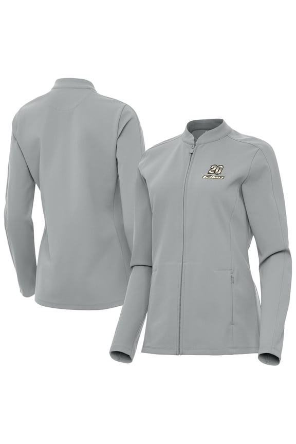 Women's Antigua Gray Christopher Bell Regard Full-Zip Jacket