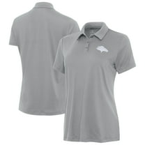Women's Antigua  Gray Denver Broncos Reprocess Polo