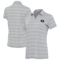 thumbnail image 1 of Women's Antigua Gray Georgia Bulldogs Tunnel Polo, 1 of 3