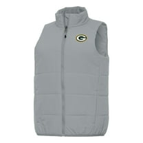 Women's Antigua  Gray Green Bay Packers Experience Full-Zip Vest