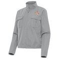 thumbnail image 1 of Women's Antigua Gray Houston Astros Even Par Full-Zip Jacket, 1 of 1