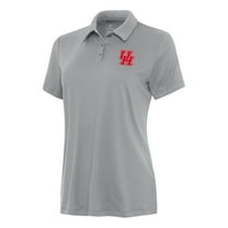 Women's Antigua Gray Houston Cougars Reprocess Polo
