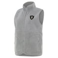 thumbnail image 1 of Women's Antigua  Gray Las Vegas Raiders Nostalgic Full-Zip Vest, 1 of 2