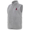 thumbnail image 1 of Women's Antigua Gray Los Angeles Angels Nostalgic Full-Zip Vest, 1 of 1