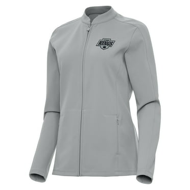 Women's Antigua  Gray Los Angeles Kings Regard Full-Zip Jacket