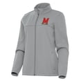 thumbnail image 1 of Women's Antigua Gray Maryland Terrapins Links 2 Golf Full-Zip Jacket, 1 of 1
