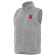thumbnail image 1 of Women's Antigua  Gray Maryland Terrapins Nostalgic Full-Zip Vest, 1 of 1