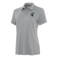 thumbnail image 1 of Women's Antigua Gray Michigan State Spartans Reprocess Polo, 1 of 1