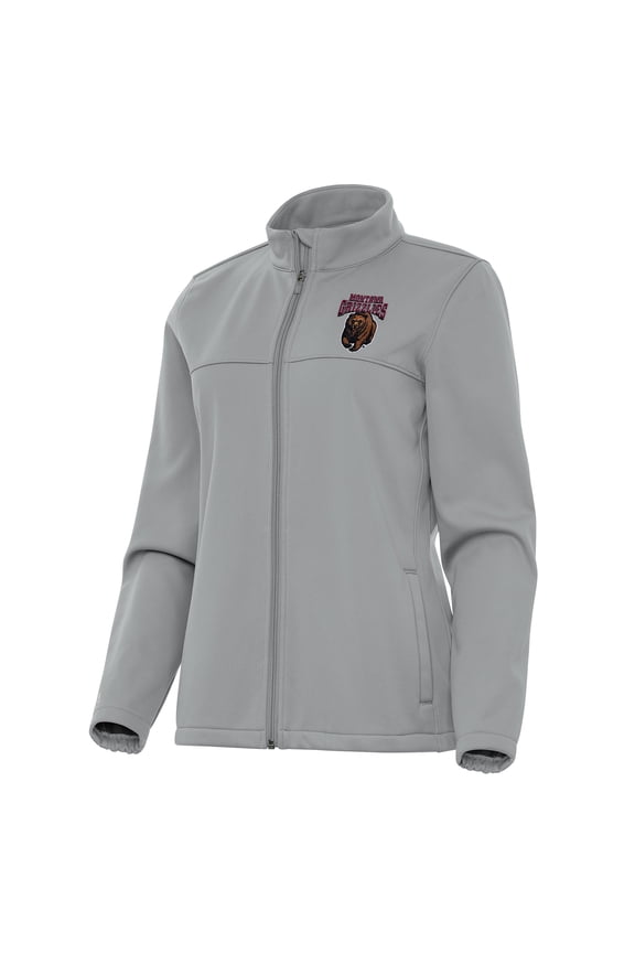 Women's Antigua Gray Montana Grizzlies Links 2 Full-Zip Golf Jacket