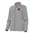 thumbnail image 1 of Women's Antigua Gray Nebraska Huskers Links 2 Golf Full-Zip Jacket, 1 of 1
