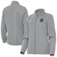 thumbnail image 1 of Women's-Antigua  Gray New York City FC Links 2 Golf Full-Zip Jacket, 1 of 3
