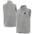 thumbnail image 1 of Women's-Antigua  Gray New York City FC Nostalgic Full-Zip Vest, 1 of 3
