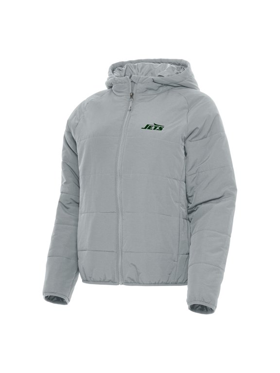 Women's Antigua  Gray New York Jets  Universe Full-Zip Hoodie Jacket