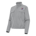 thumbnail image 1 of Women's Antigua  Gray Oklahoma City Thunder Even Par Full-Zip Jacket, 1 of 1