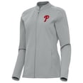 thumbnail image 1 of Women's Antigua  Gray Philadelphia Phillies Regard Full-Zip Jacket, 1 of 1