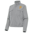 thumbnail image 1 of Women's Antigua Gray Pittsburgh Pirates Even Par Full-Zip Jacket, 1 of 1