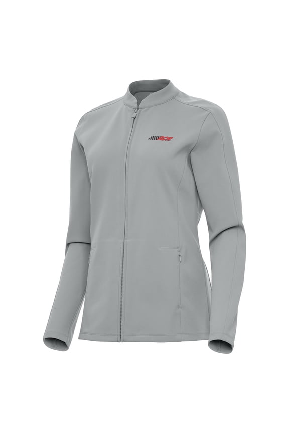 Women's-Antigua Gray Richard Childress Racing Regard Full-Zip Jacket