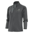 thumbnail image 1 of Women's Antigua Gray St. Louis City SC Brushed Metallic Logo Generation Full-Zip Jacket, 1 of 1