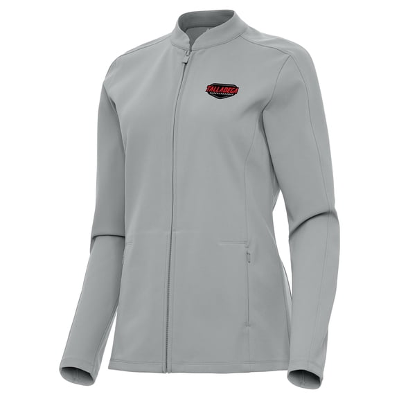 Women's-Antigua  Gray Talladega Superspeedway Regard Full-Zip Jacket