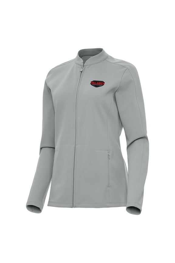 Women's-Antigua Gray Talladega Superspeedway Regard Full-Zip Jacket
