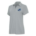 thumbnail image 1 of Women's Antigua Gray Tampa Bay Lightning Era Polo, 1 of 1