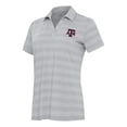 thumbnail image 1 of Women's Antigua Gray Texas A&M Aggies Tunnel Polo, 1 of 1
