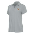 thumbnail image 1 of Women's Antigua Gray Texas Longhorns Era Polo, 1 of 1