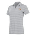 thumbnail image 1 of Women's Antigua Gray Texas Longhorns Tunnel Polo, 1 of 1