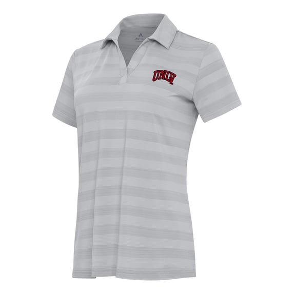 Women's Antigua Gray UNLV Rebels Tunnel Polo