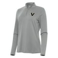 thumbnail image 1 of Women's Antigua Gray Vanderbilt Commodores Reprocess Quarter-Zip Top, 1 of 1