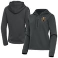 thumbnail image 1 of Women's Antigua  Gray Vegas Golden Knights Contemporary Quarter-Zip Hoodie, 1 of 3