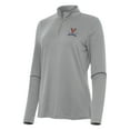 thumbnail image 1 of Women's Antigua Gray Virginia Cavaliers Reprocess Quarter-Zip Top, 1 of 1