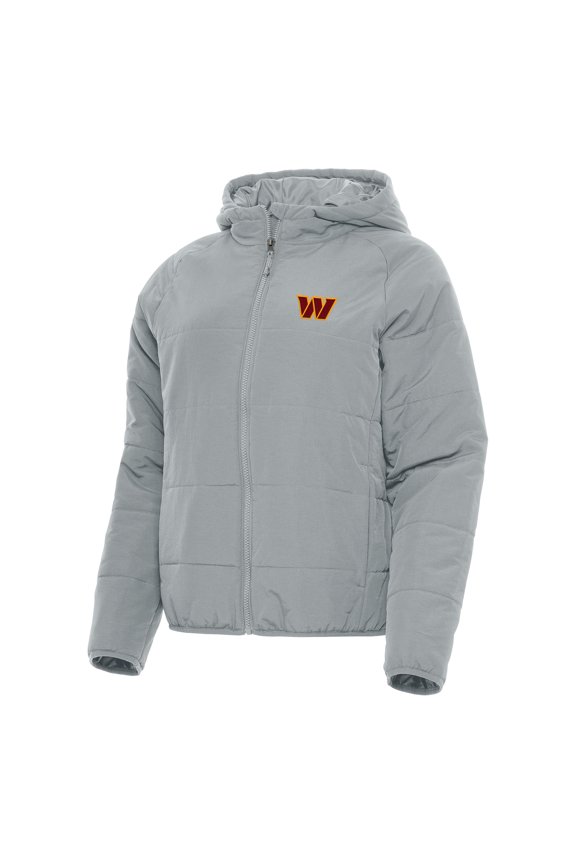 Women's Antigua  Gray Washington Commanders  Universe Full-Zip Hoodie Jacket