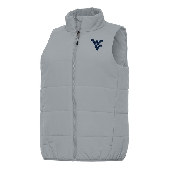 Women's Antigua Gray West Virginia Mountaineers Experience Full-Zip Vest