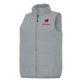 thumbnail image 1 of Women's Antigua Gray Wisconsin Badgers Experience Full-Zip Vest, 1 of 1